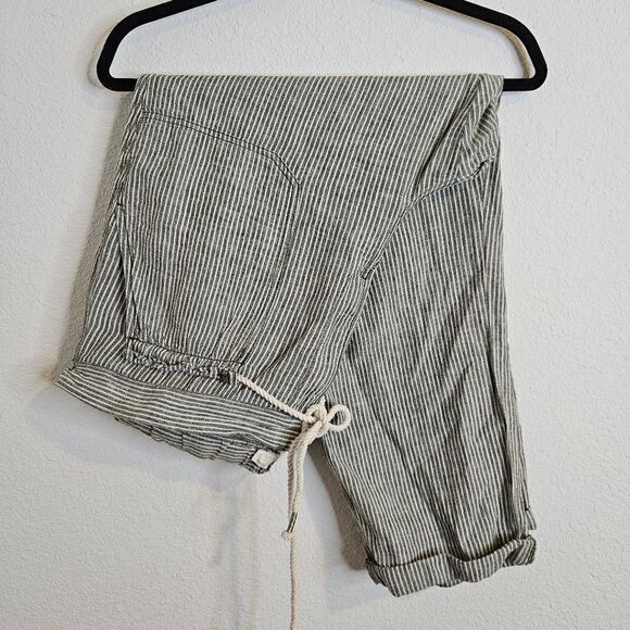 Anthropologie linen blend pants, sage women's size large - Picture 1 of 11